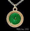 Hobbit Bronze Bag End Door Necklace