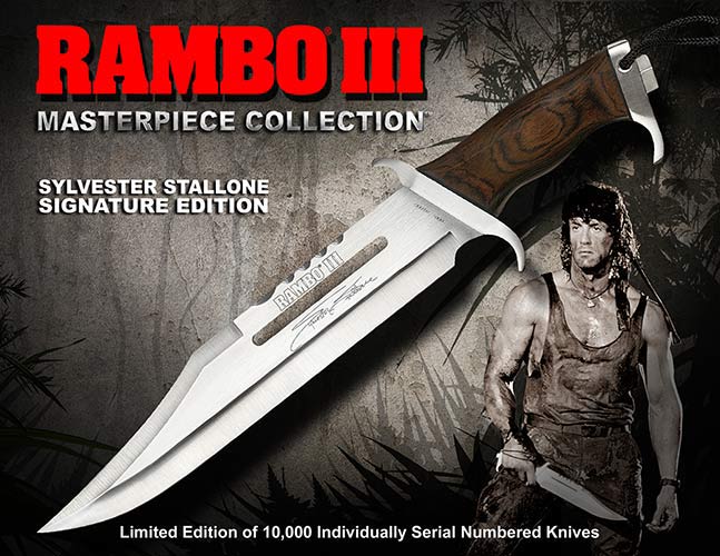 Knife Rambo III Sylvester Stallone Signature Edition Hollywood Collectibles Group