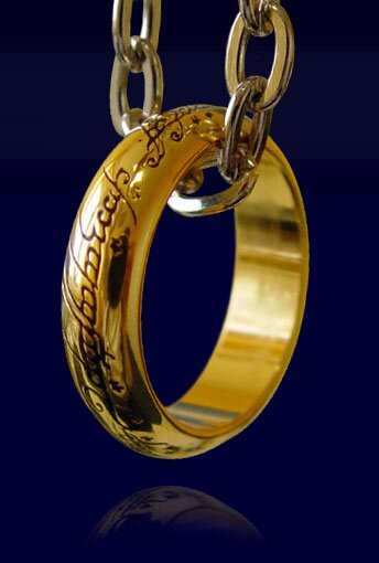 verloving heb vertrouwen dienblad LOTR Ring The One Ring (gold plated)(NN0903) JRR Tolkien The Lord Of -
