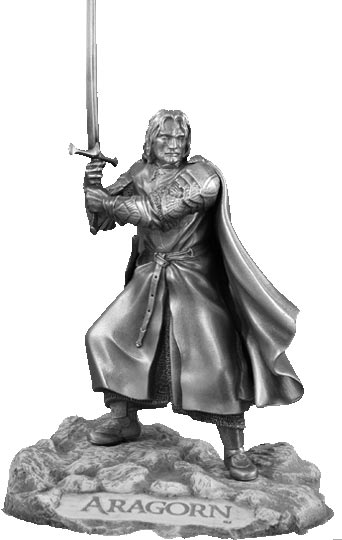 LOTR Aragorn Figure - Les Etains Du Graal