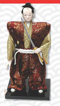 Samurai Warrior doll with katana