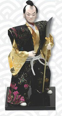 Samurai Warrior doll with naginata
