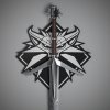 Sword - Raven Forge Aerondight Silver Sword – Officially Licensed The Witcher 3 Replica